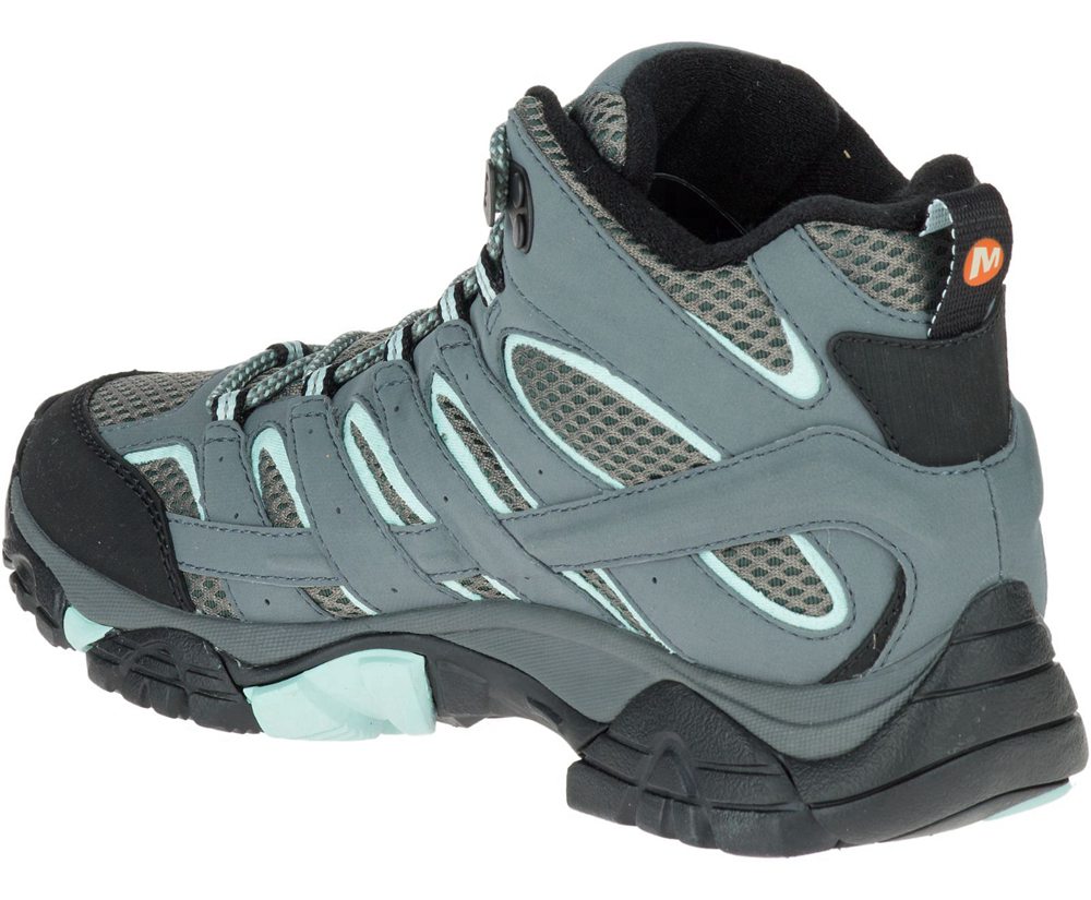 Botas Senhora - Merrell Moab 2 Mid Gore -Tex® Wide Width - Cinzentas - QAB312564